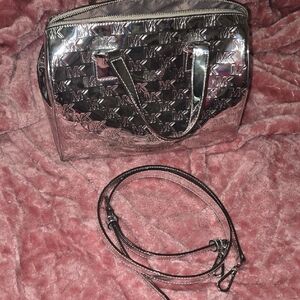Michael Kors Metallic Silver Satchel